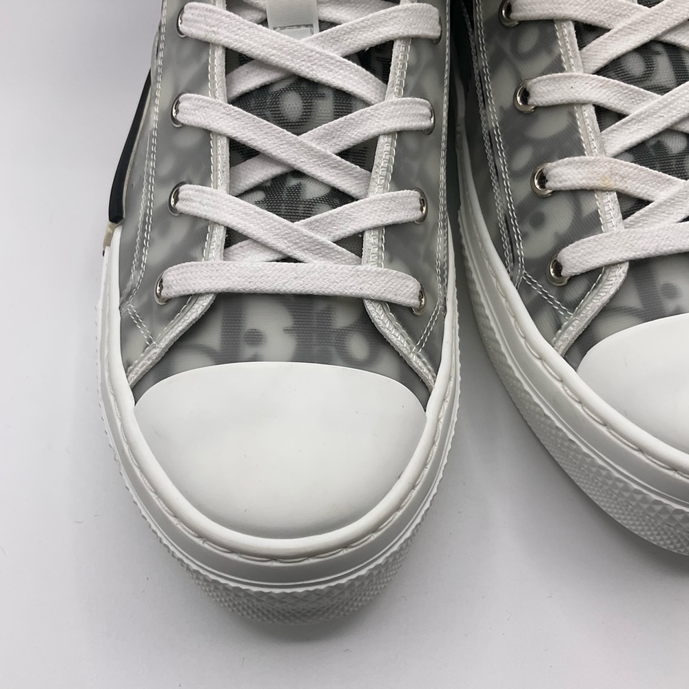 Christian Dior Men's B23 High-Top Sneakers Oblique Coated Canvas Size 43 US 10 - Picture 11 of 16